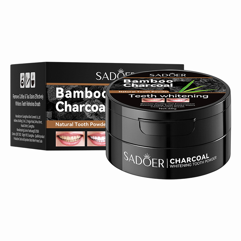 Teeth Whitening Charcoal - 60g Proszek do wybielania zębów Aktywowany