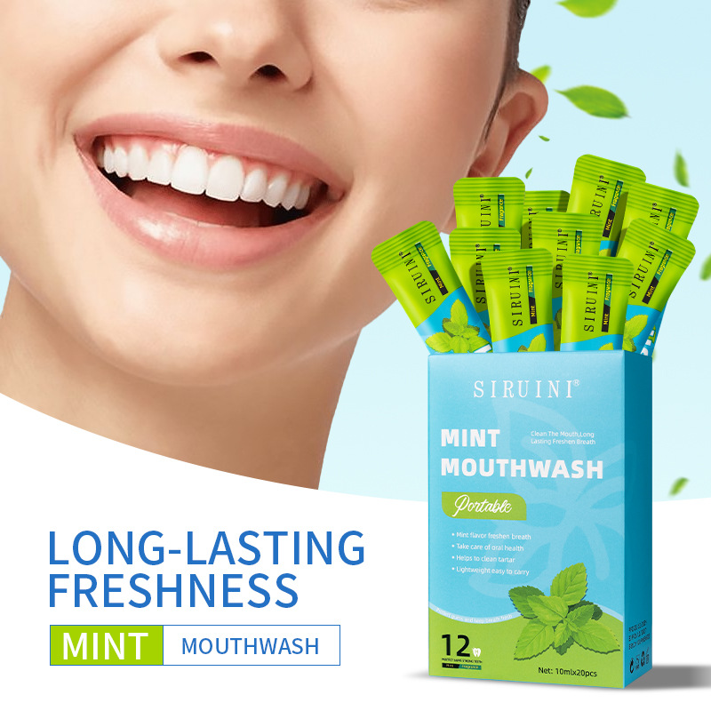 Teeth Whitening Mouthwash - 20 SZT. Jednorazowe płyny do płukania