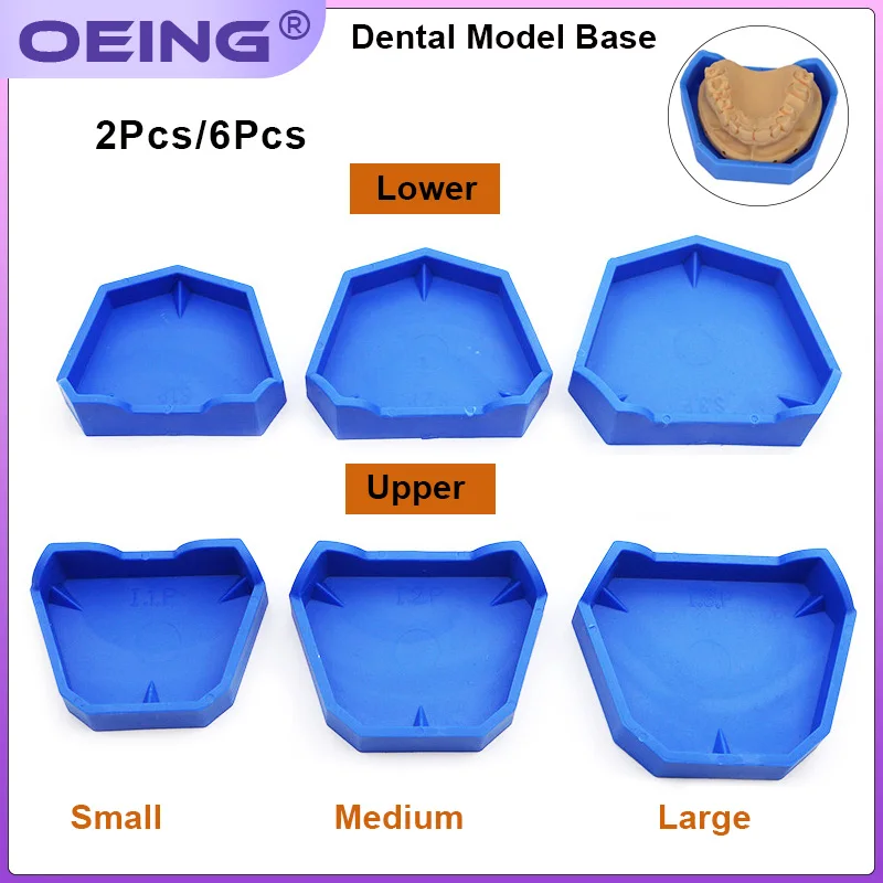 Teeth Whitening Trays - 2/6 sztuk Model dentystyczny podstawa silikonowa