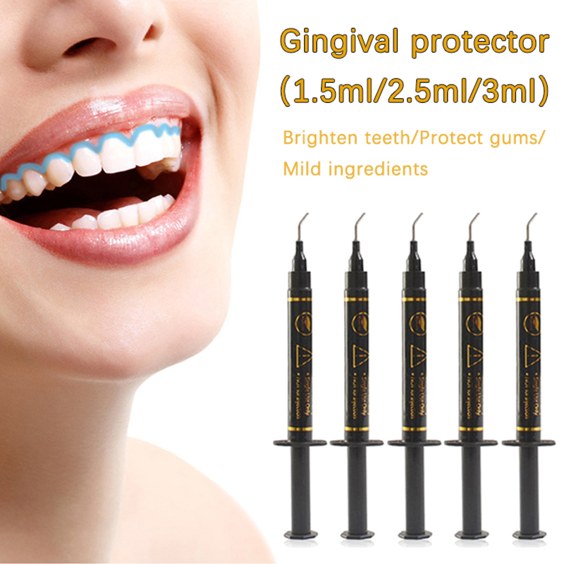 Teeth Whitening Gingival Barrier - 1.5/2.5/3ML stomatologiczna strzykawka żel protektor gumy