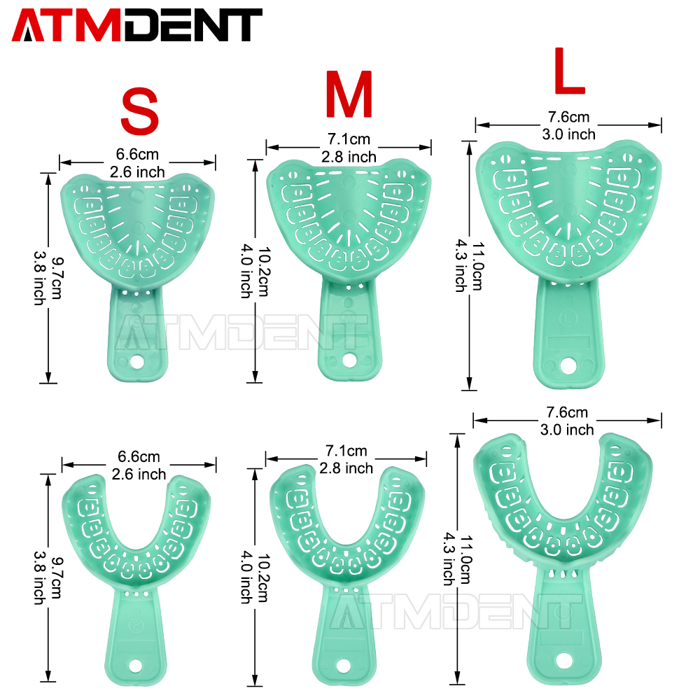 Teeth Whitening Trays - 6 sztuk/zestaw wycisk dentystyczny taca z