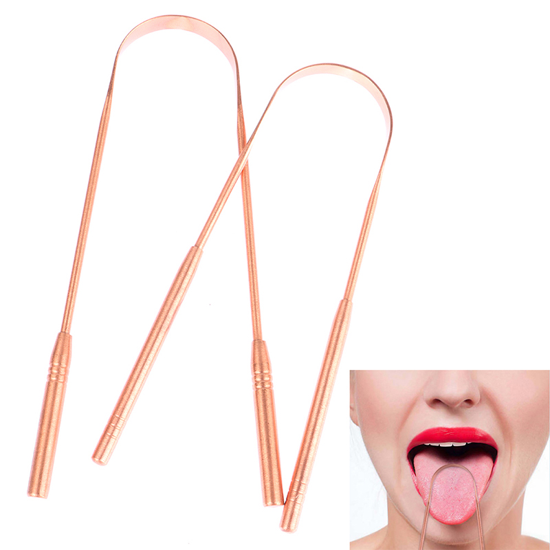 Tongue Scraper Metal - 1 szt. Miedziany skrobak do języka,