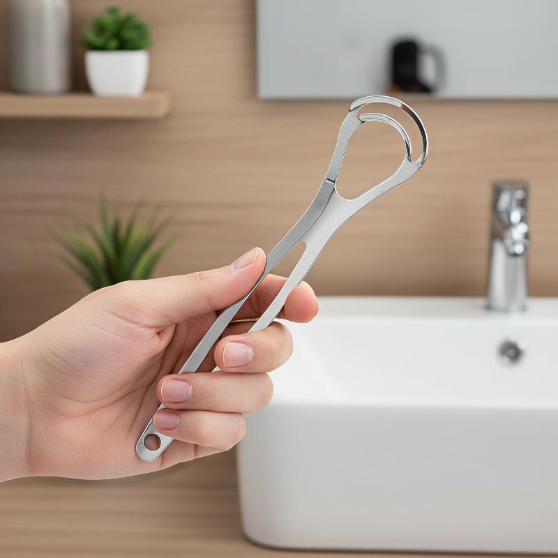 Tongue Scraper Metal - Skrobak do języka ze stali nierdzewnej,