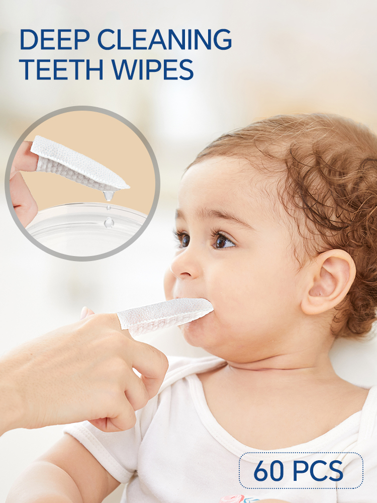 Teeth Whitening Brush - 60 sztuk Zestaw chusteczek do dokładnego