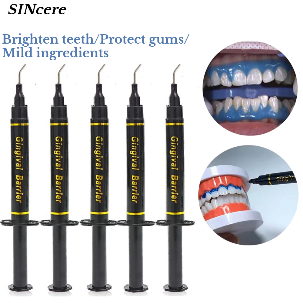 Teeth Whitening Gingival Barrier - Strzykawka dentystyczna z żelem ochronnym na