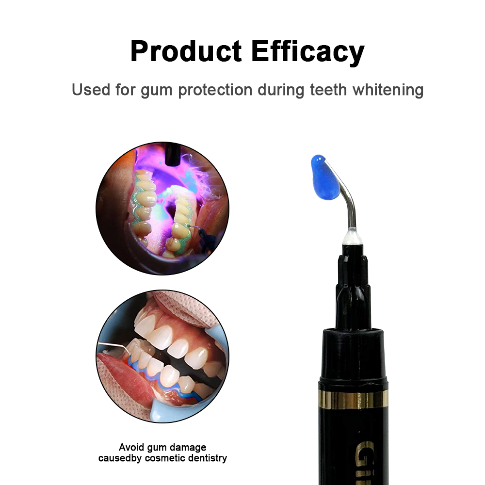Teeth Whitening Gingival Barrier - 5 szt./10 szt. 1,5 ml Żelowa