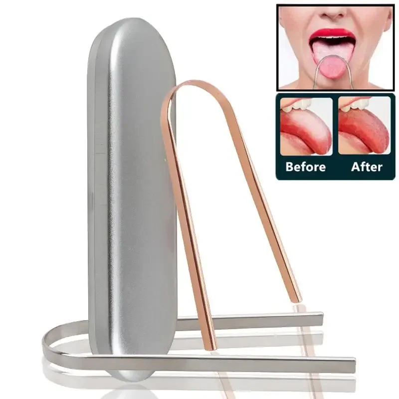 Tongue Scraper Metal - Skrobak do języka ze stali nierdzewnej,