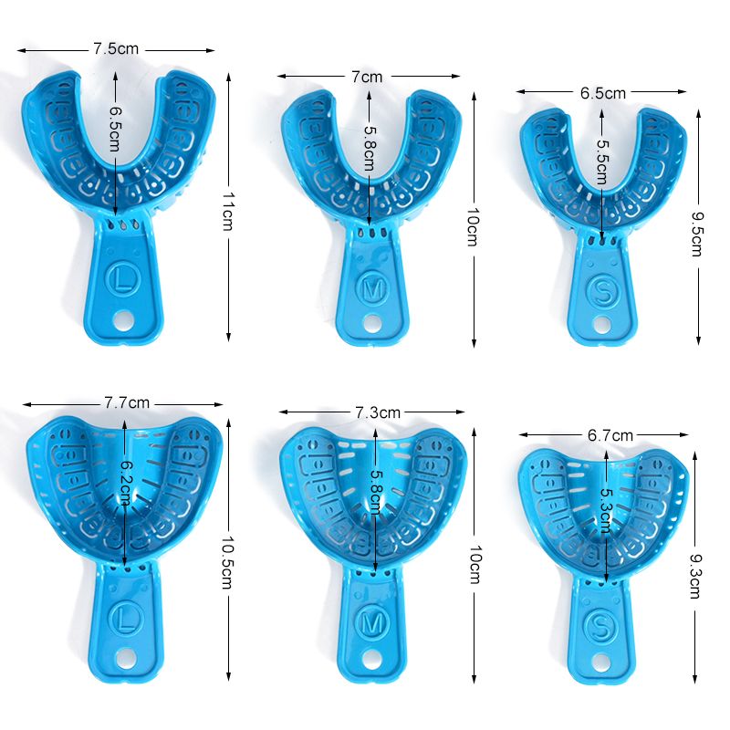 Teeth Whitening Trays - 6 szt. Szablonów do odcisków implantów