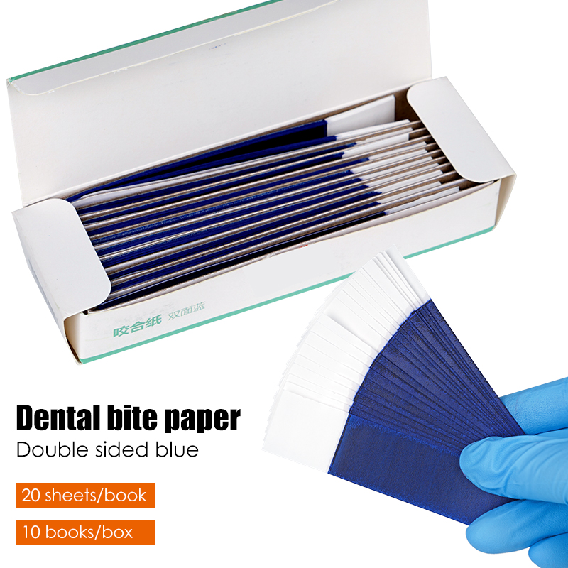 Teeth Whitening Strips - 200 szt. Papier artikulacyjny dentystyczny dwustronny,