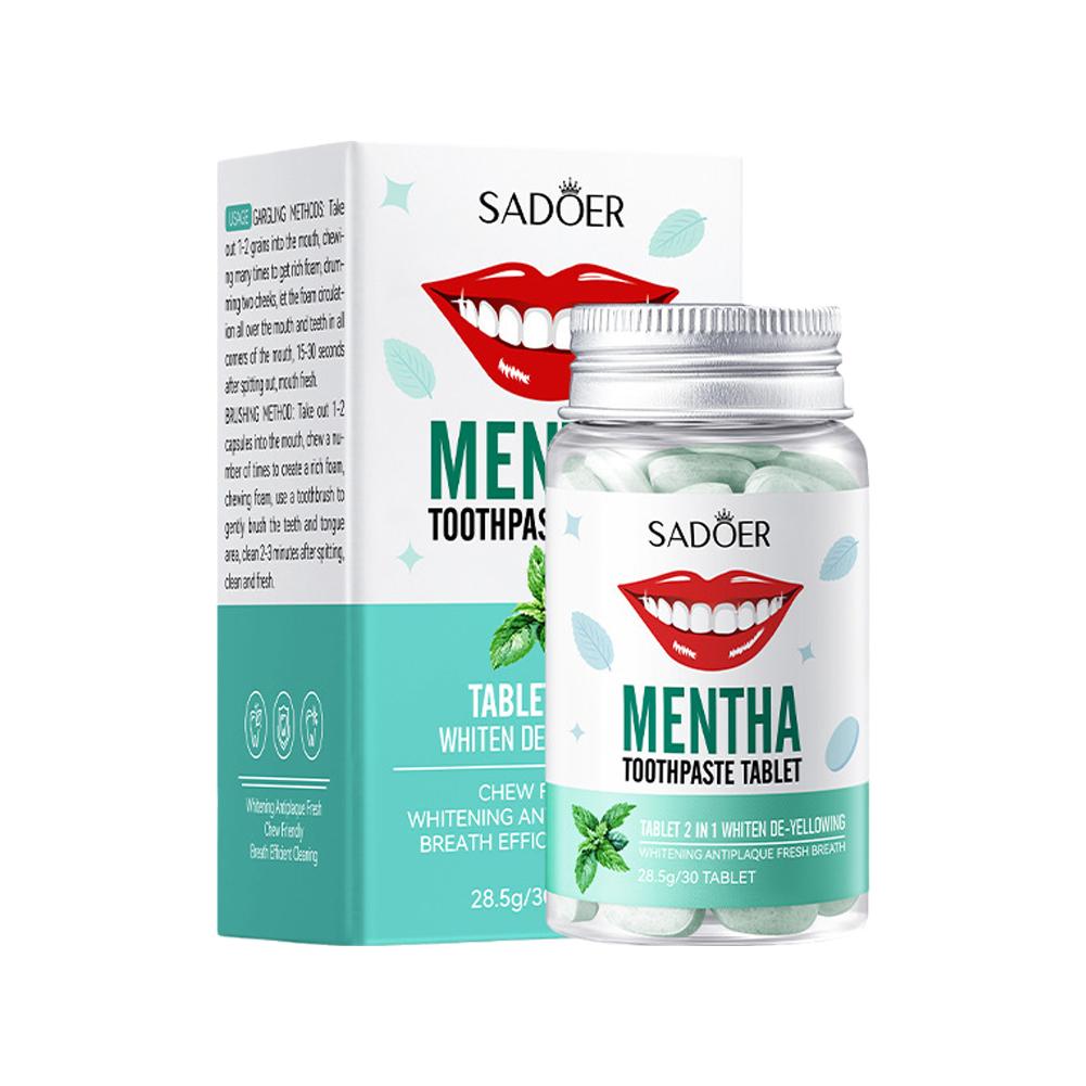 Teeth Whitening Charcoal - Miętowa stała pasta do zębów w