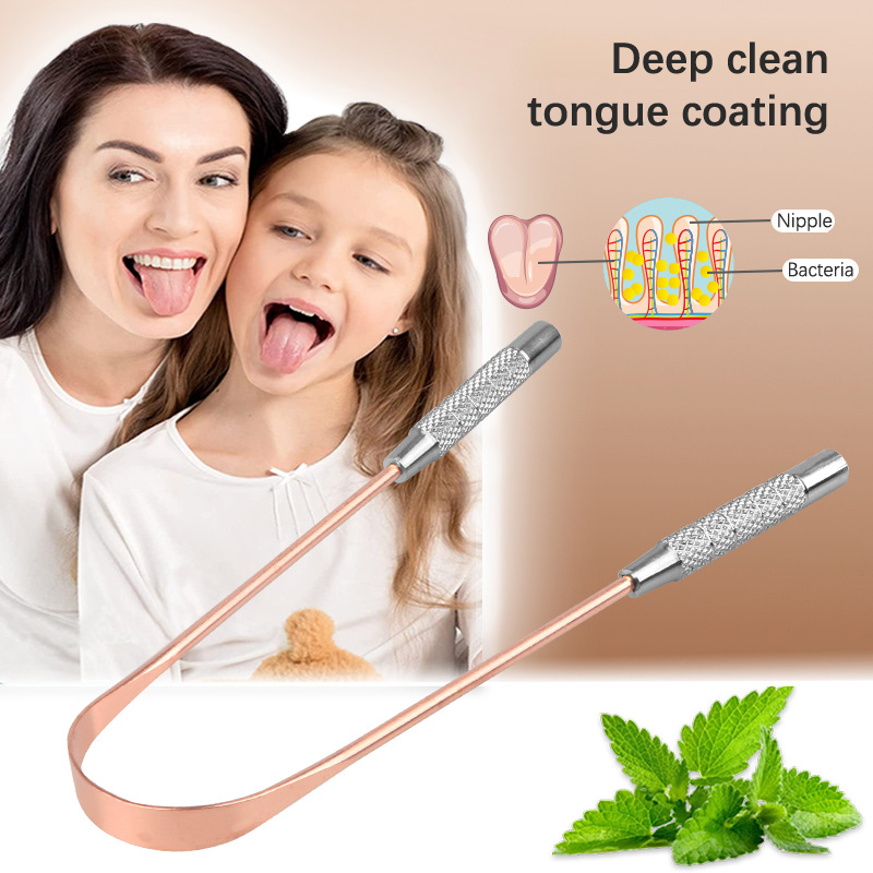 1 szt. Miedziany skrobak do ję – Tongue Scraper Metal recenzja i cena