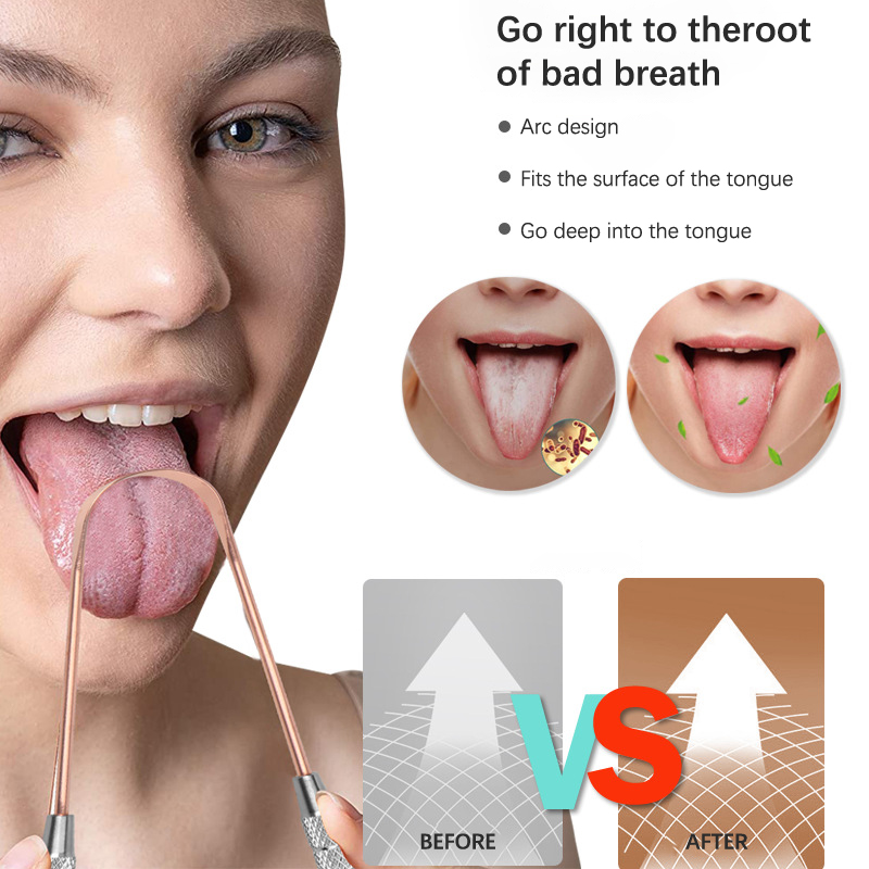 1 szt. Miedziany skrobak do ję – Tongue Scraper Metal recenzja i cena