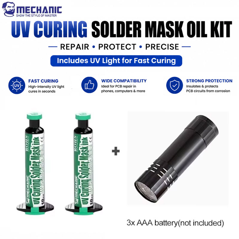 Zestaw zielonej maski lutownic – Uv Whitening Kit recenzja i cena