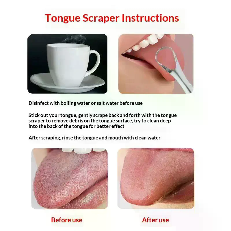 Zestaw skrobaków do języka ze  – Tongue Scraper Metal recenzja i cena