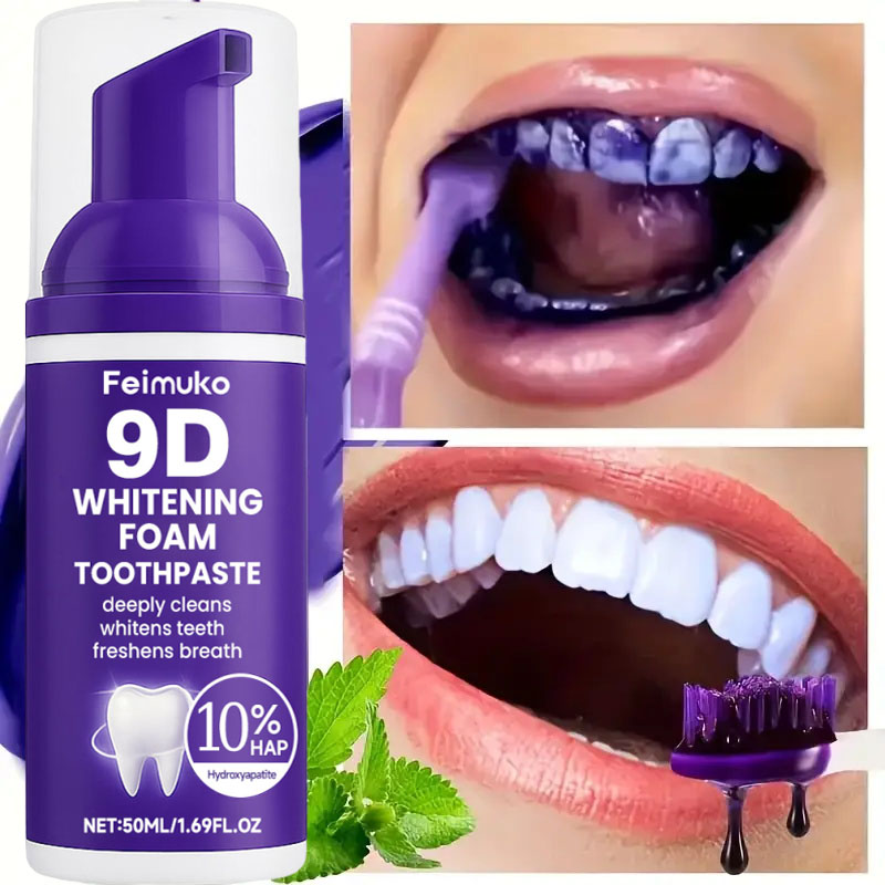 9D Fioletowa Pasta do Zębów w  – Teeth Whitening Mouthwash recenzja i cena