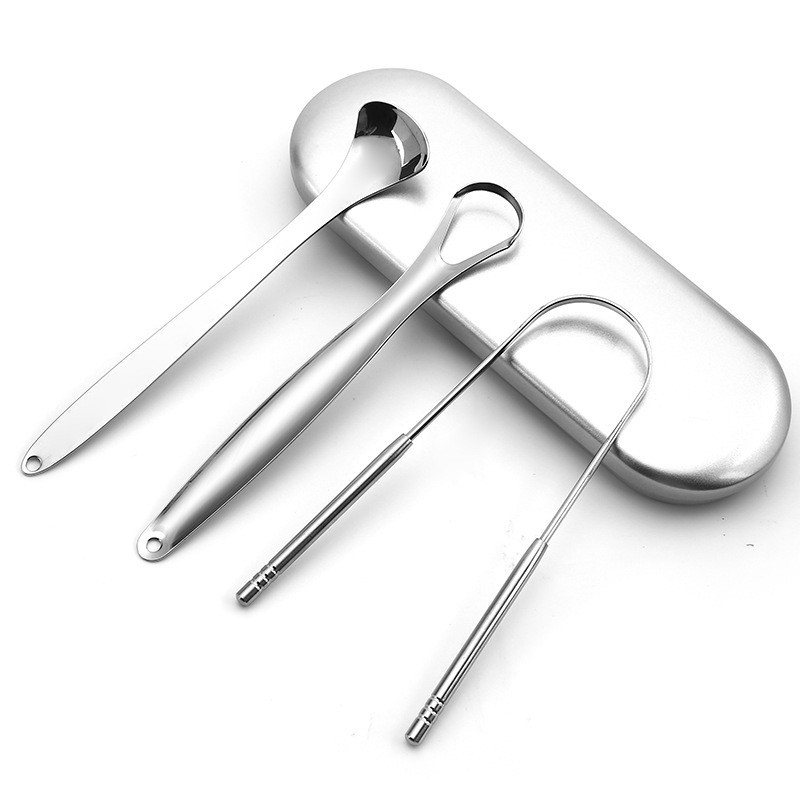 Zestaw skrobaczyków do języka  – Tongue Scraper Metal recenzja i cena