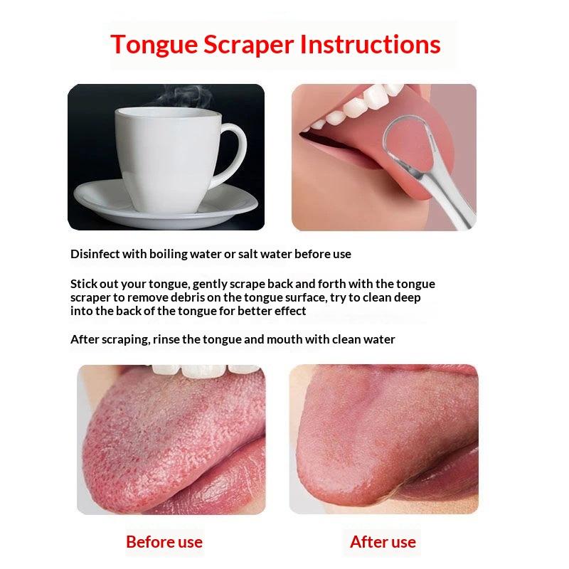 Zestaw skrobaczyków do języka  – Tongue Scraper Metal recenzja i cena