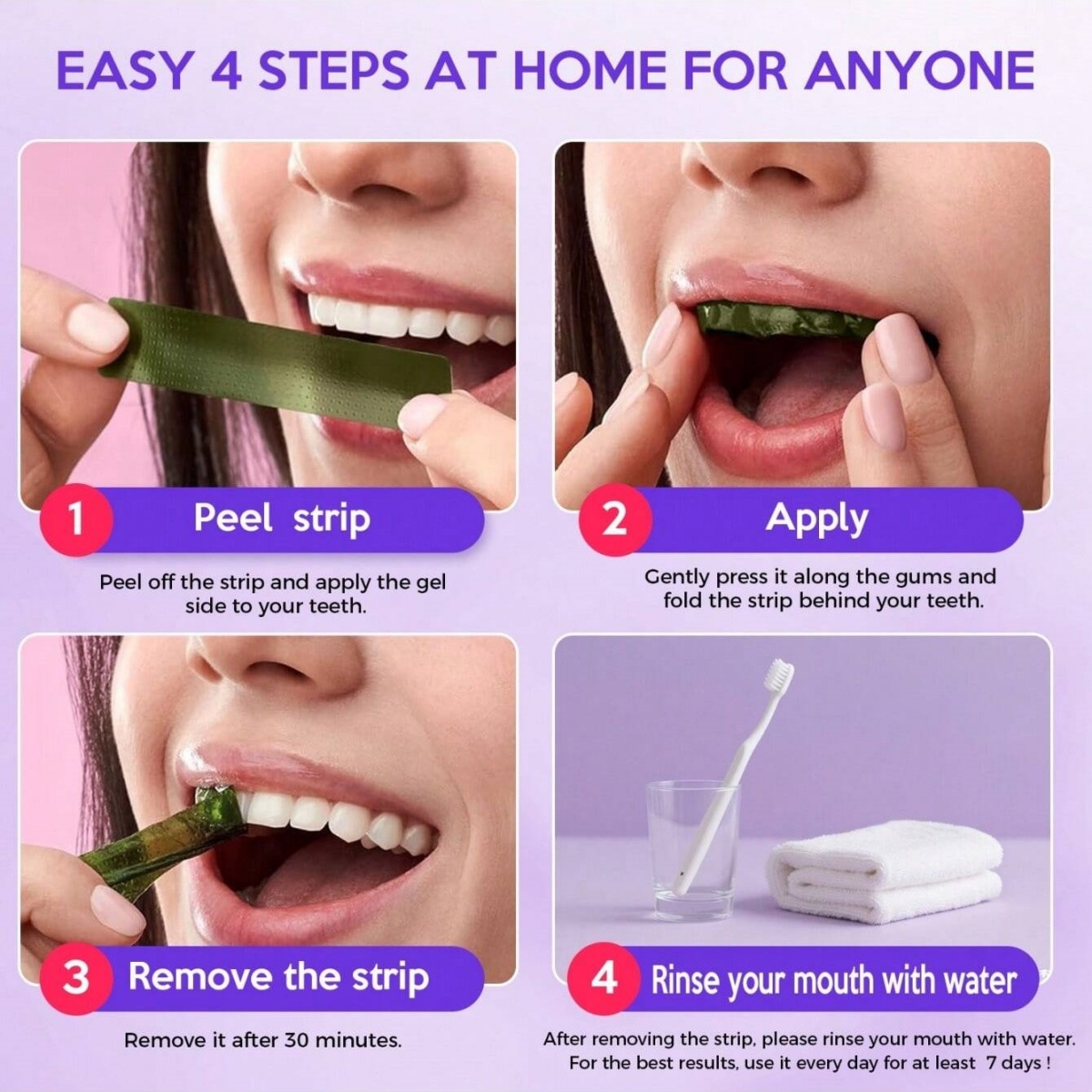 Naklejki wybielające do zębów  – Teeth Whitening From Home recenzja i cena
