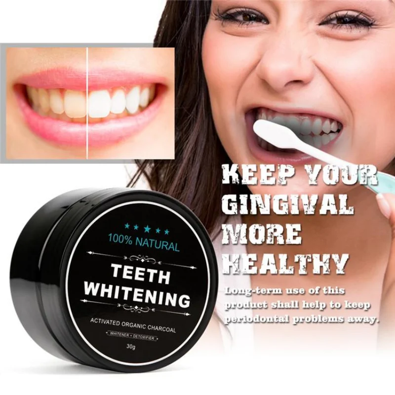 Proszek do zębów z węglem drze – Teeth Whitening Charcoal recenzja i cena