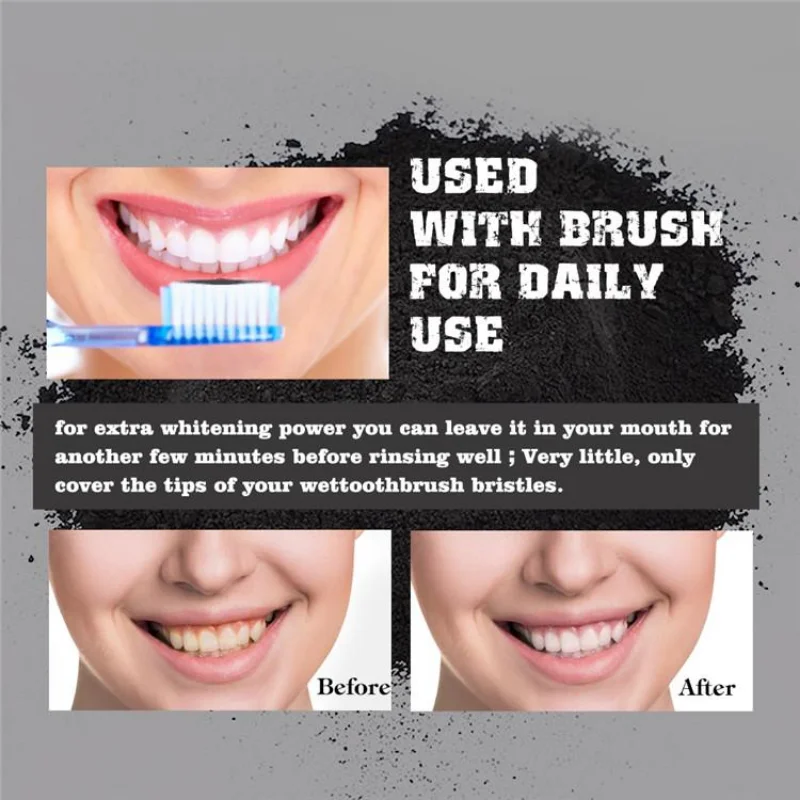Proszek do zębów z węglem drze – Teeth Whitening Charcoal recenzja i cena